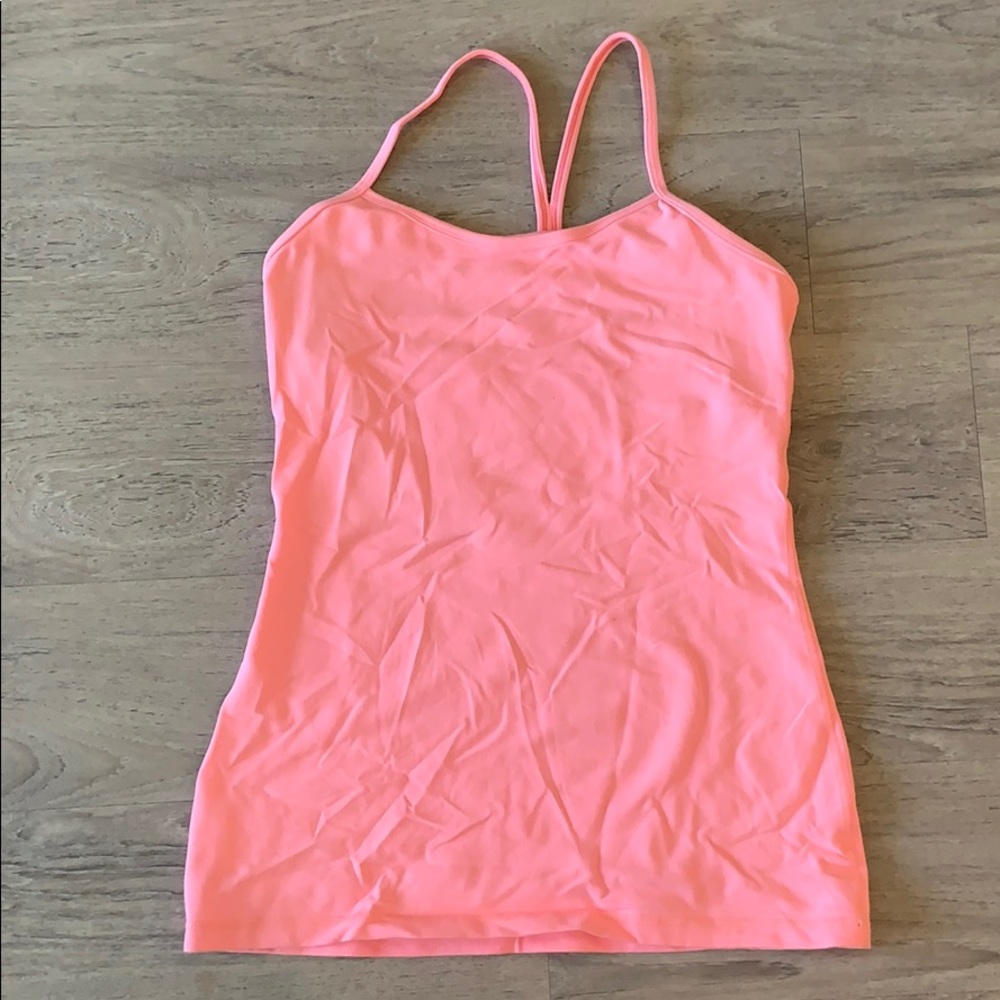 lululemon power Y tank - bleached coral - 8